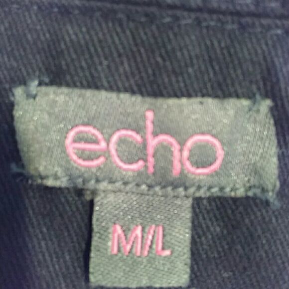 Echo motto faux leather vest with sweater back - Picture 8 of 8